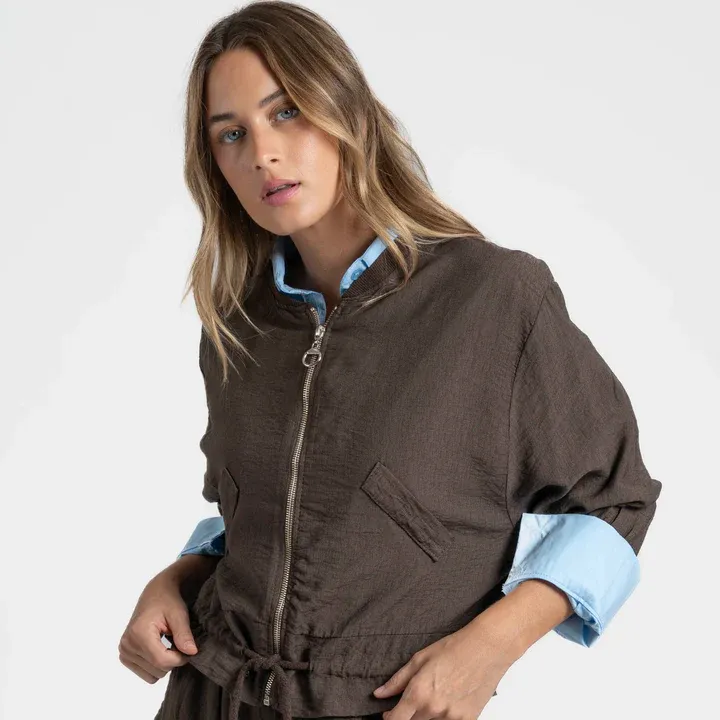 CONJUNTO RAQUEL MARRON