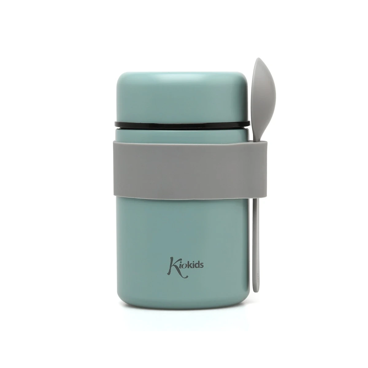 KIOKIDS 3722. TERMO PAPILLERO DE ACERO INOXIDABLE 500ML CON CUCHARA SAGE