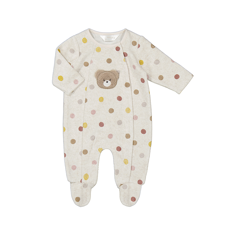 NEWBORN NIÑA 0 a 18 meses PIJAMA TUNDOSADO 14-02779-091 color MILK VIG MAYORAL