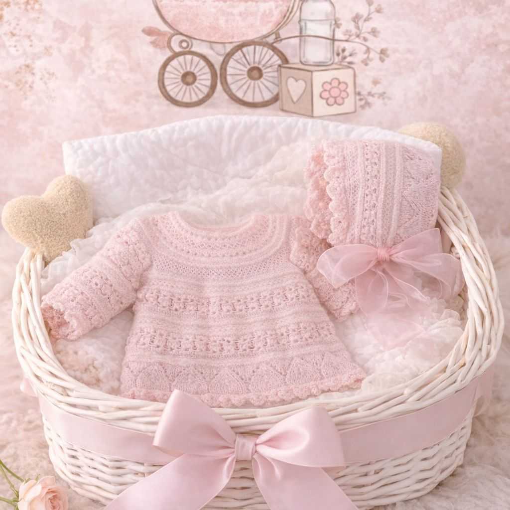 JUBÓN Y CAPOTA ROSA