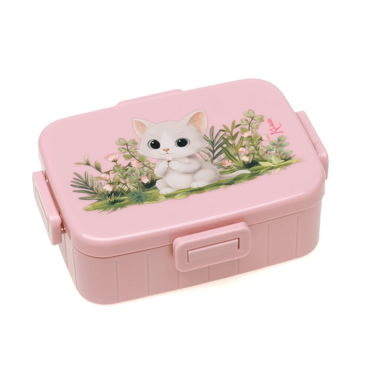 KIOKIDS 6317. CAJA DE ALMUERZO INFANTIL CON COMPARTIMENTOS - ROSA