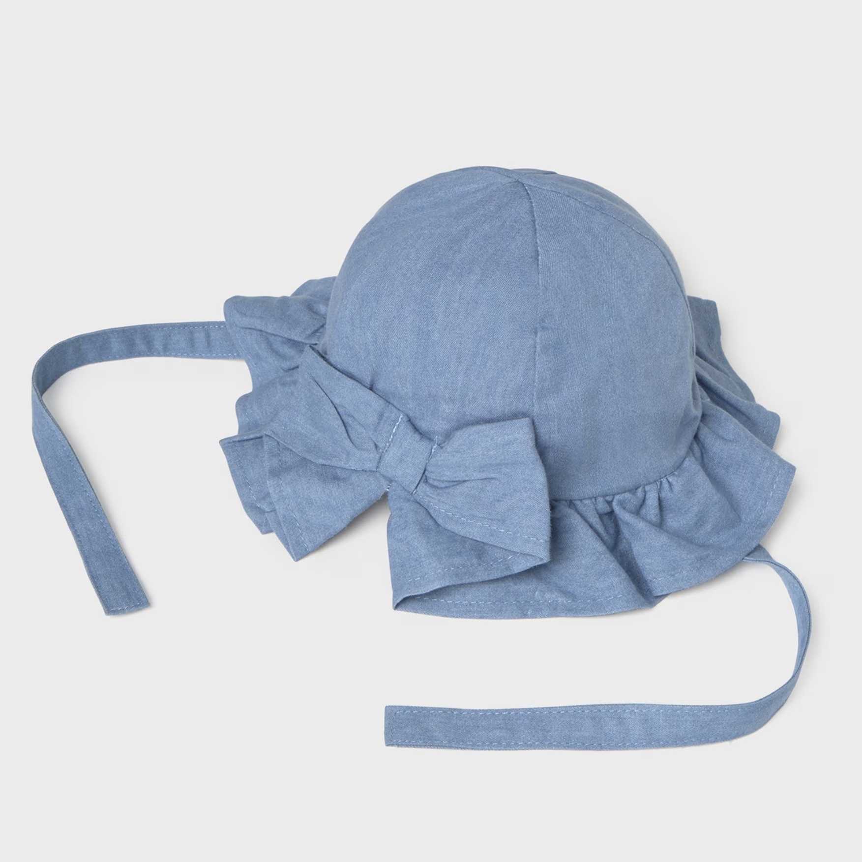 BEBÉ NIÑA 0 a 4 años. MAYORAL. GORRO LAZO 26-09070-065 color TEJANO