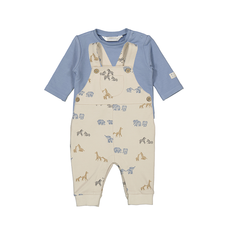 BEBÉ NIÑO 0 a 4 años. MAYORAL. CONJUNTO PETO Y CAMISETA 15-02618-061 color BLUE BELL