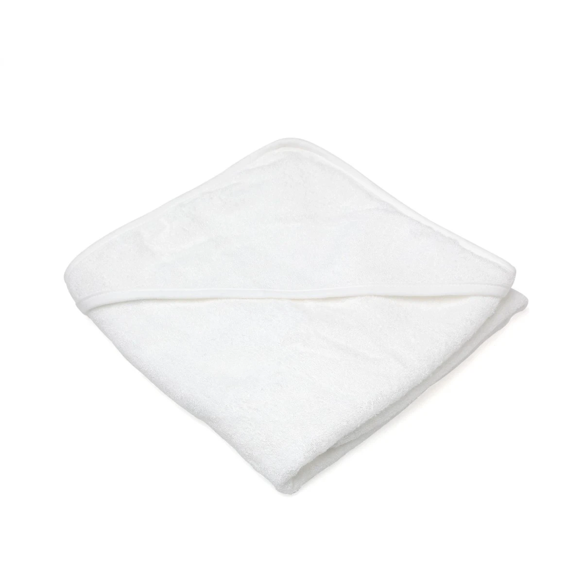 KIOKIDS 4327. TOALLA BAÑO BAMBÚ PARA BEBÉS BLANCA 100CM