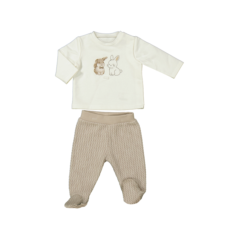 NEWBORN NIÑO 0 a 18 meses CONJUNTO POLAINA ESTRUCTURA 14-02510-066 color NUEZ VIG MAYORAL