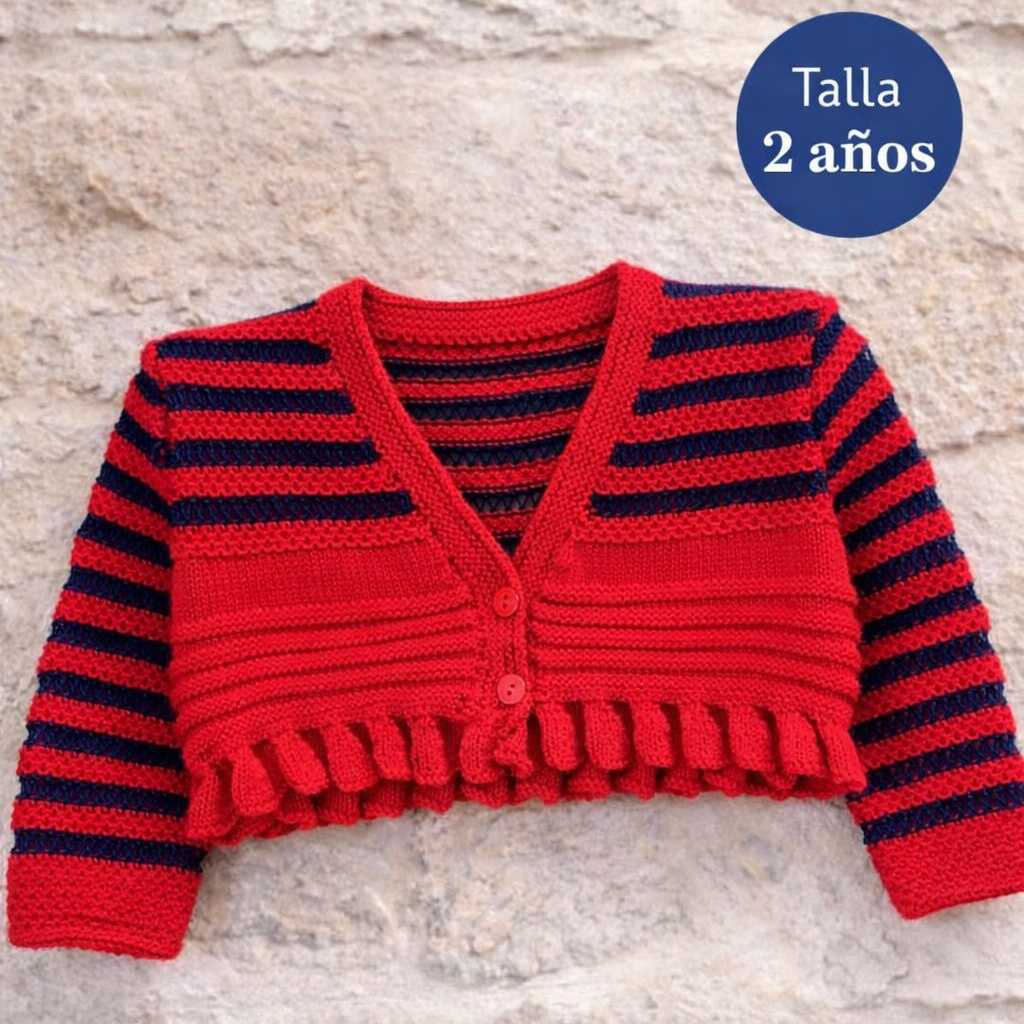 CHAQUETA ROJA Y AZUL MARINO ( TALLA 1 AÑO)