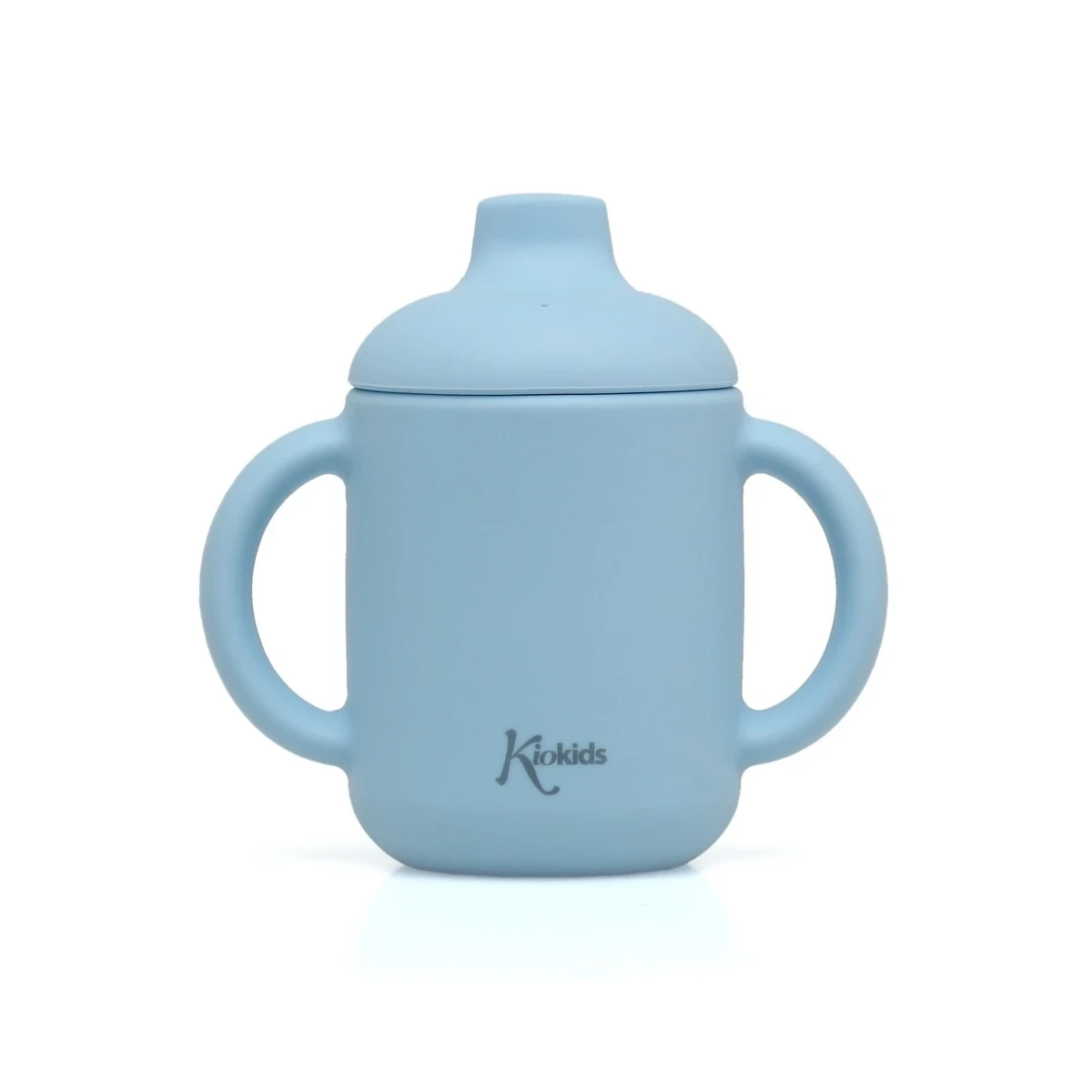 KIOKIDS 3544. TAZA DE SILICONA AZUL CON ASAS