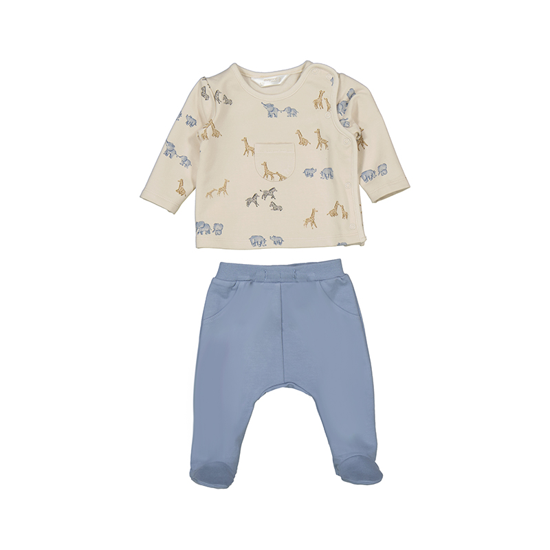 BEBÉ NIÑO 0 a 4 años. MAYORAL. CONJUNTO POLAINA ESTAMPADA 15-02567-020 color BLUE BELL