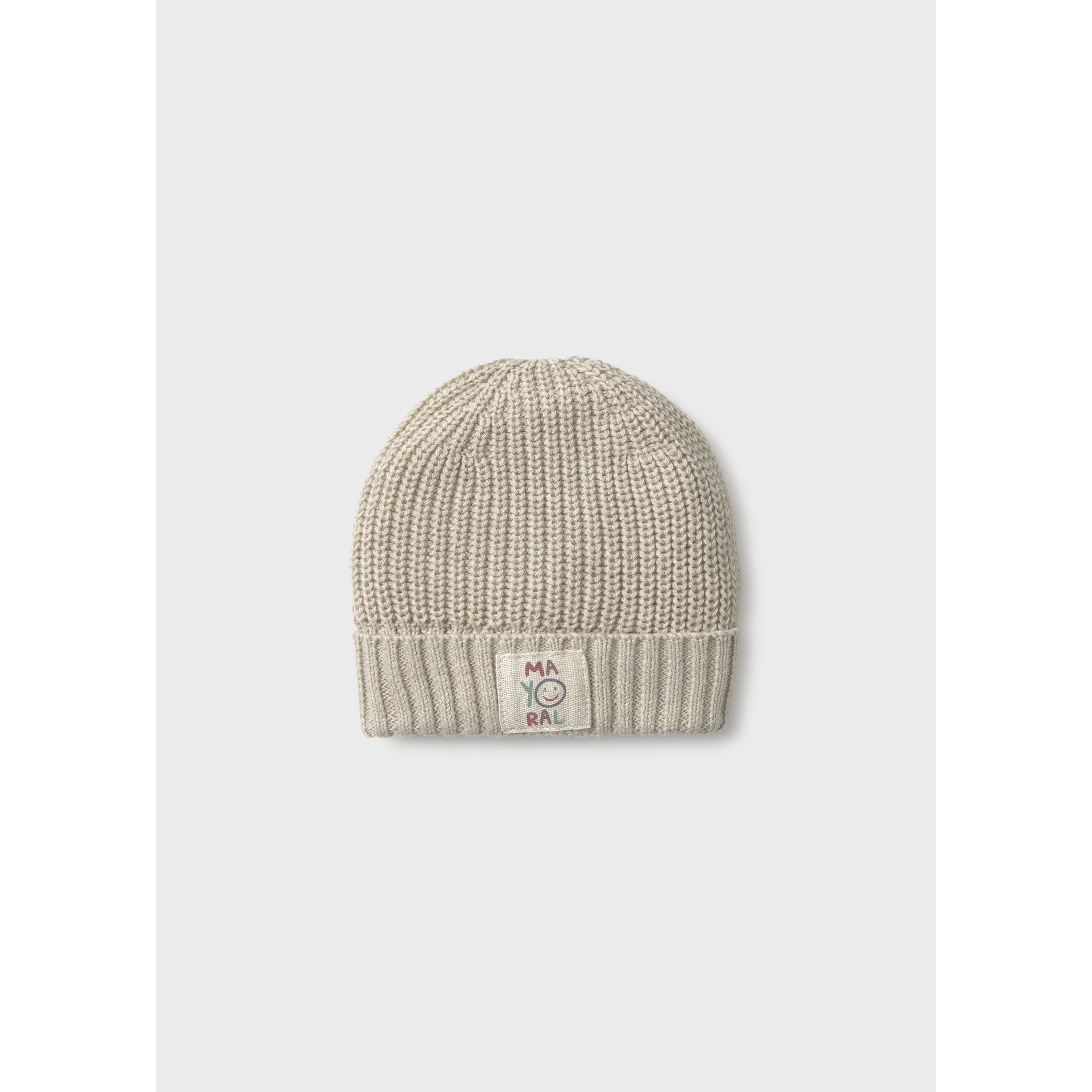 MAYORAL 16-09129-069. GORRO TRICOT RECIÉN NACIDO COLOR ROCA VIG