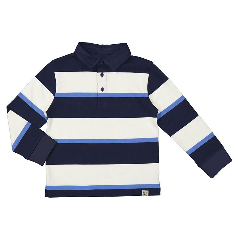 NIÑO 2 a 9 años POLO RAYAS 14-04104-077 color BLUE BLACK MAYORAL