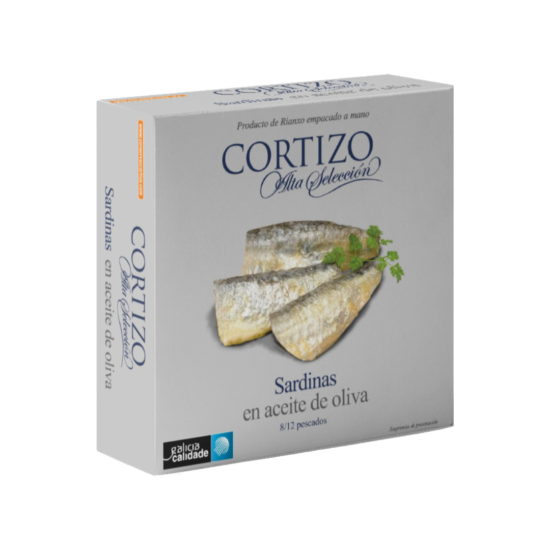 Conserva Gourmet de Sardina de Rianxo en aceite de oliva.