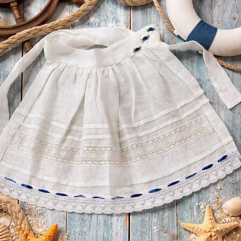 DELANTAL NIÑA LINO ( 022821)