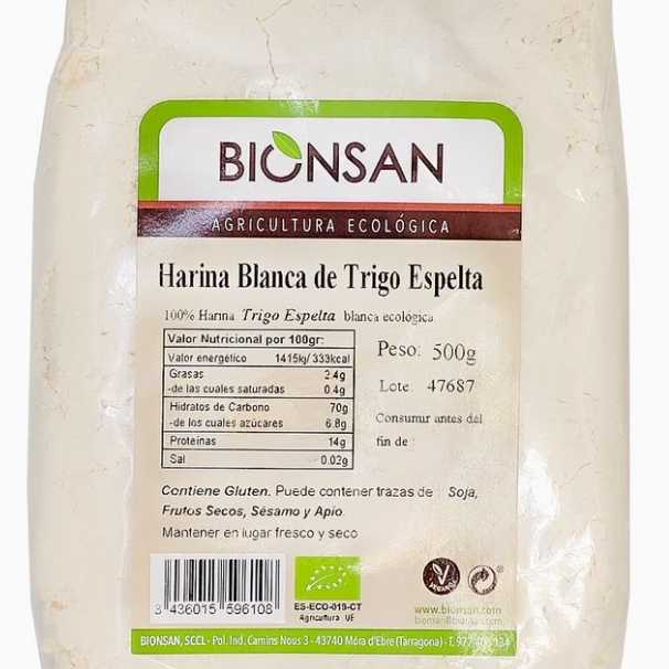 Harina de espelta blanca bio 500g
