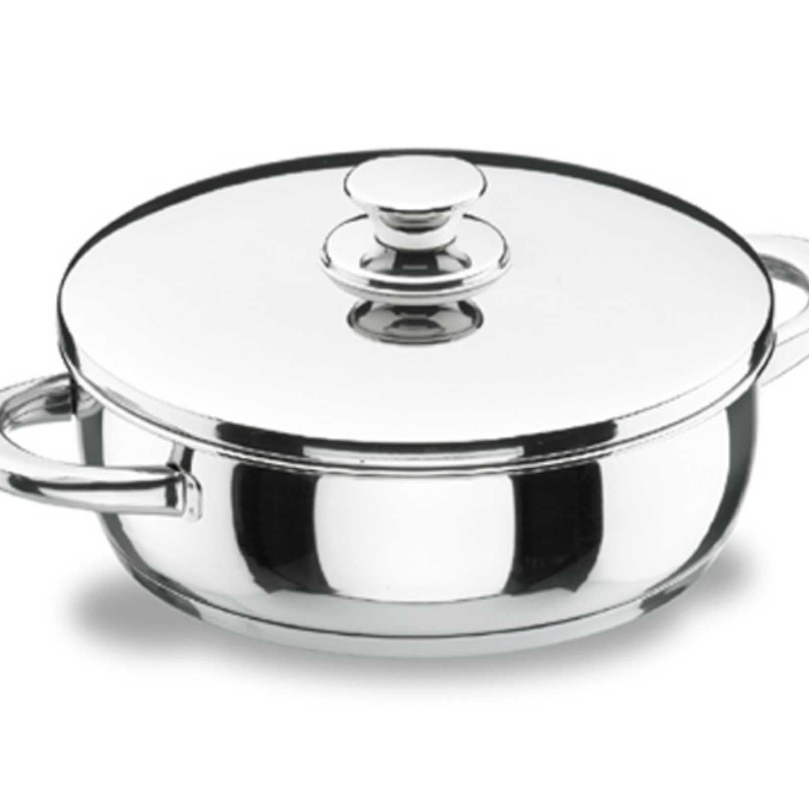 Tartera LACOR con Tapa Vitrocor 32cm INOX