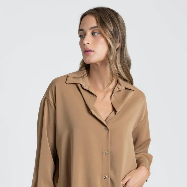 CAMISA FLUIDA CAMEL