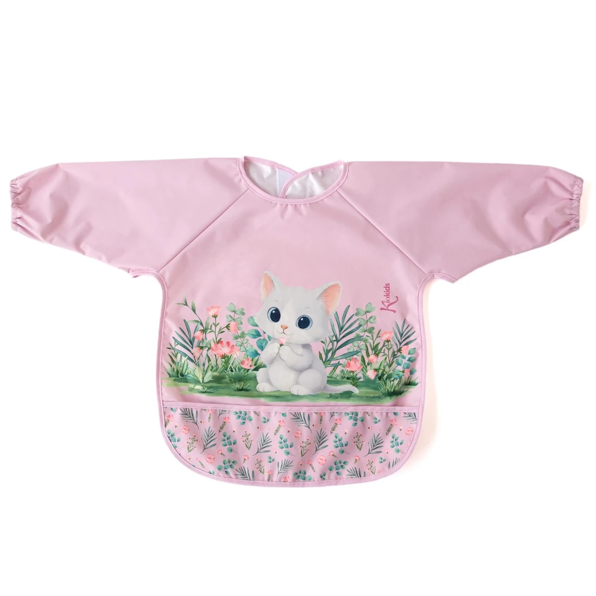KIOKIDS 6354. BABERO CON MANGAS IMPERMEABLE - ROSA