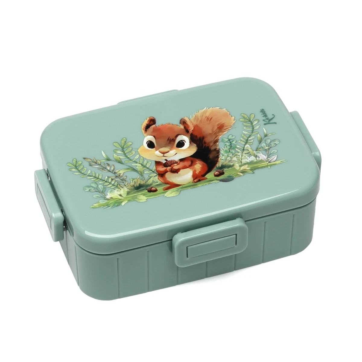 KIOKIDS 6531. CAJA DE ALMUERZO INFANTIL CON COMPARTIMENTOS - VERDE