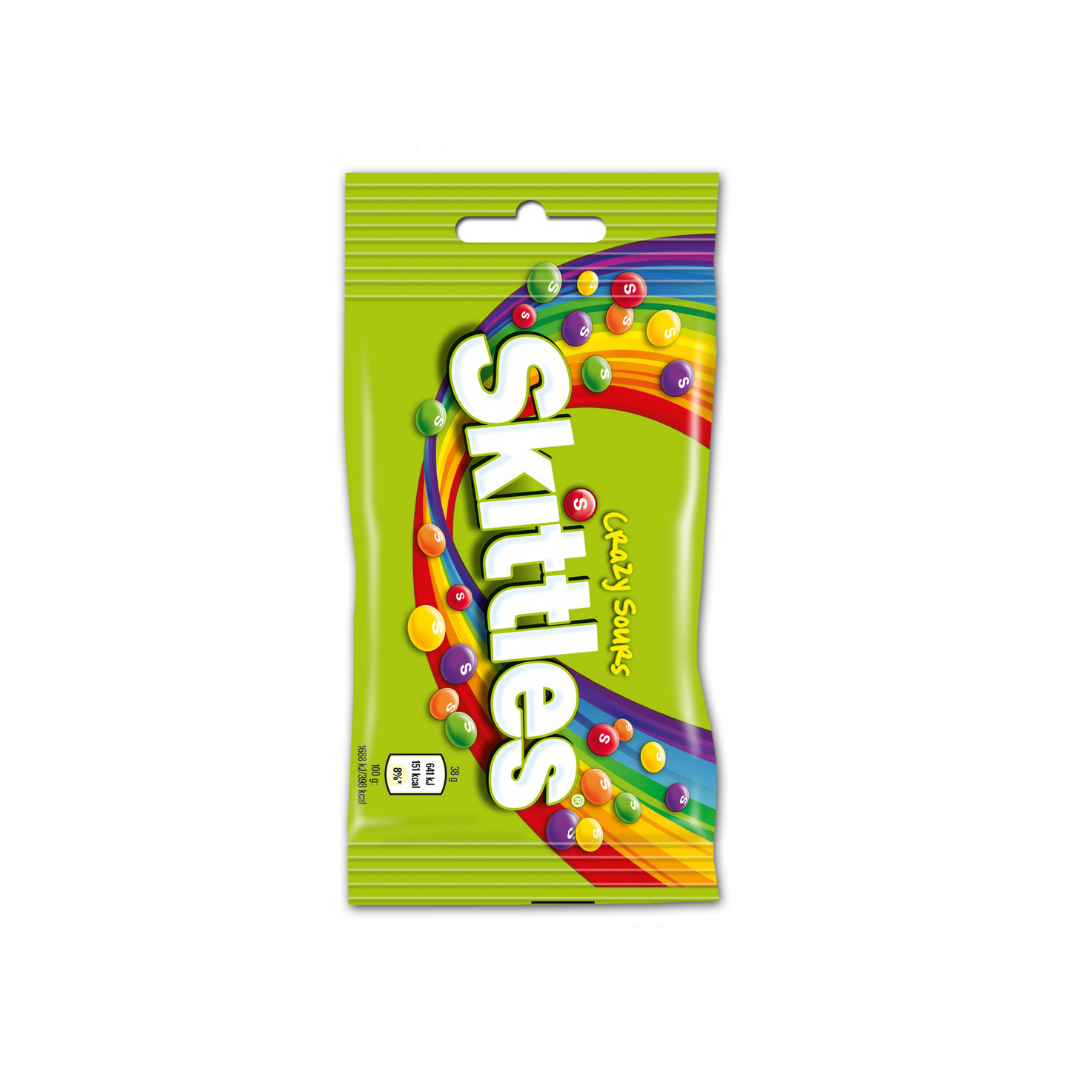 CARAMELOS SKITTLES CRAZY 38GR