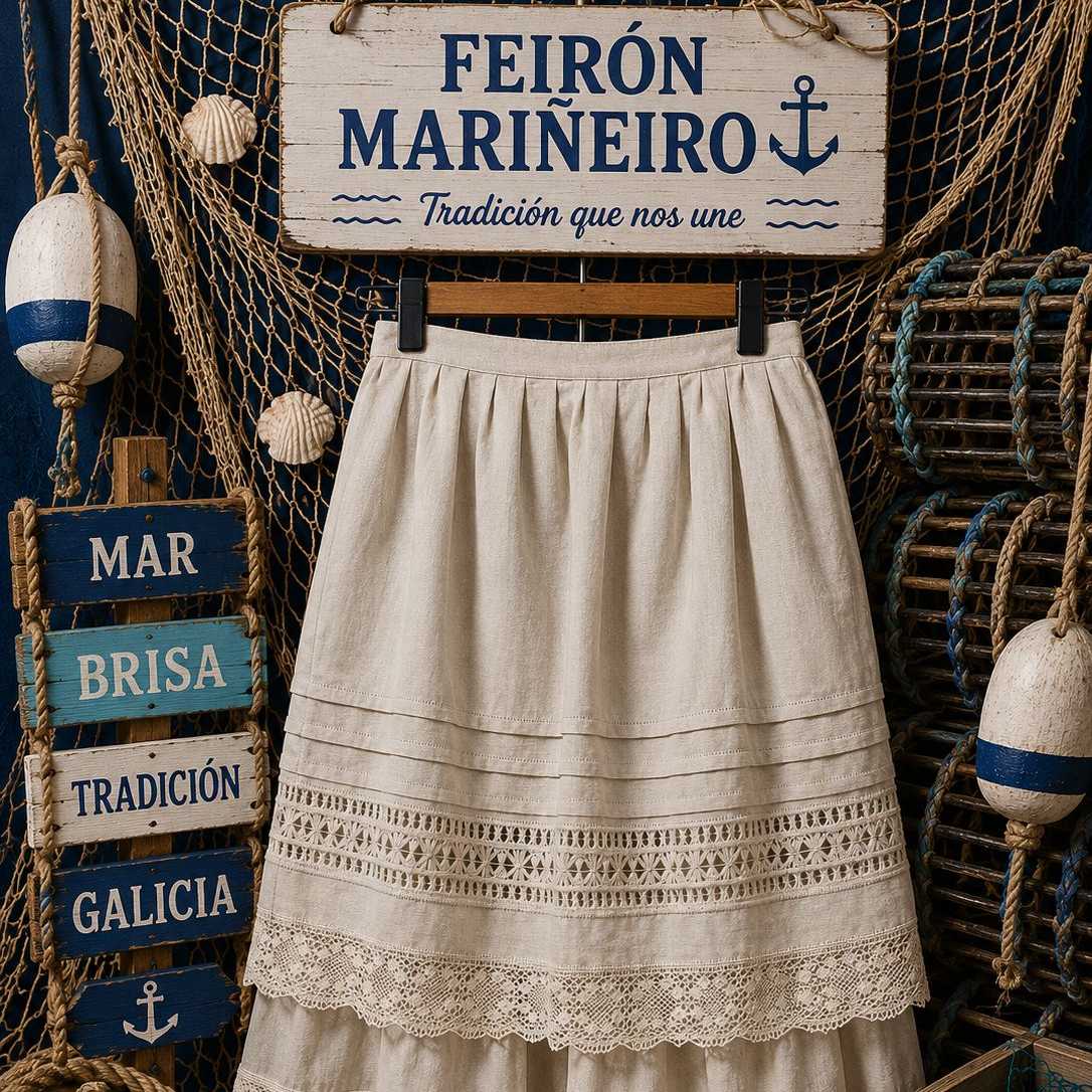 DELANTAL LINO Y VAINICAS