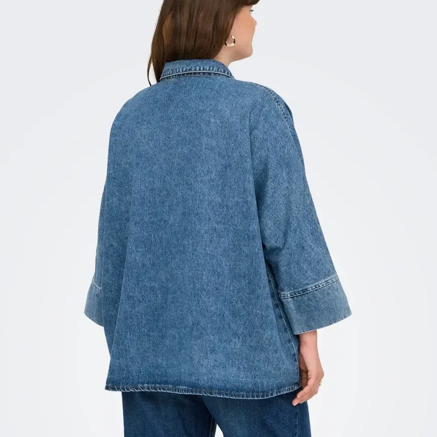 SOBRECAMISA DENIM CURVY ONLY MUJER