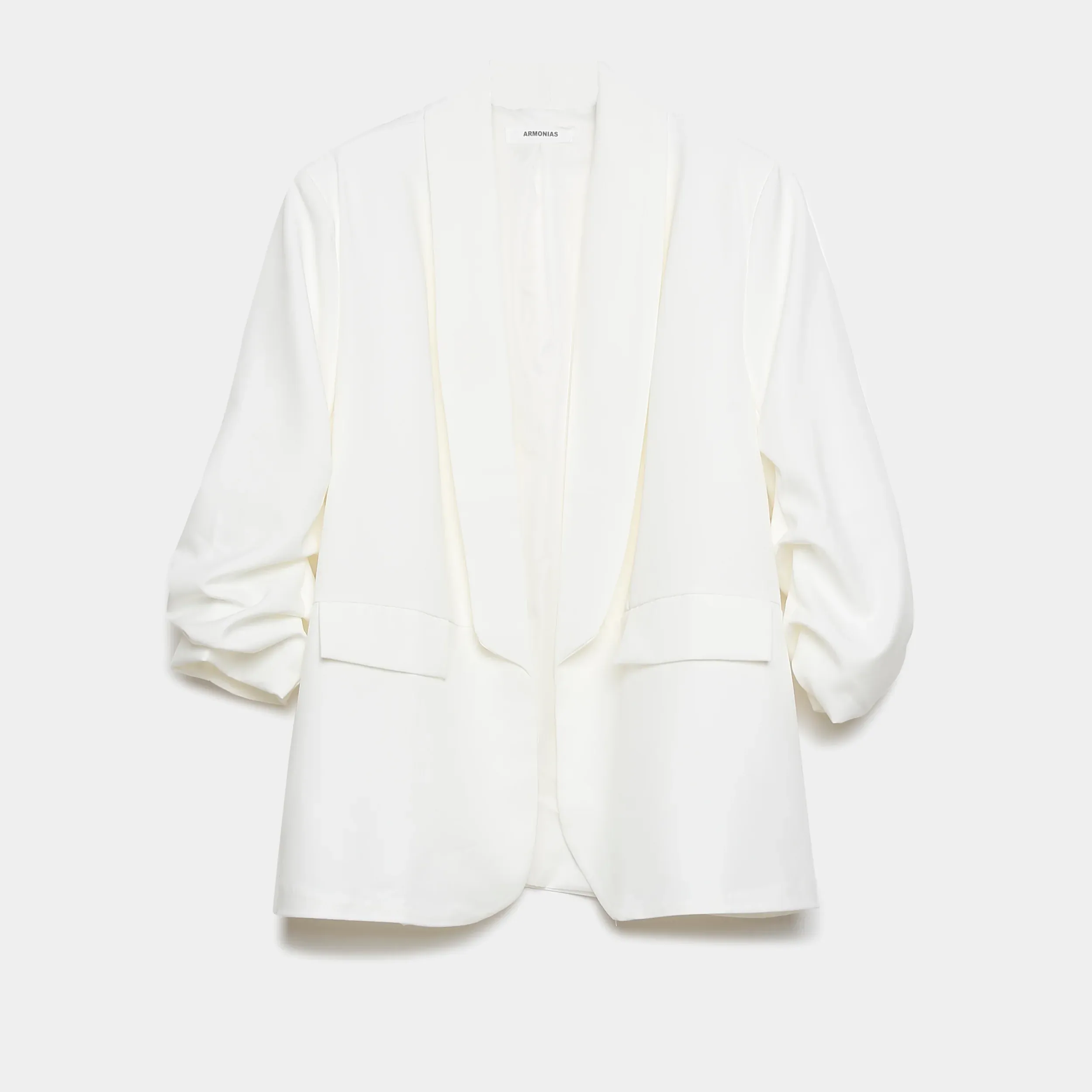 BLAZER FRUNCE BLANCA MUJER