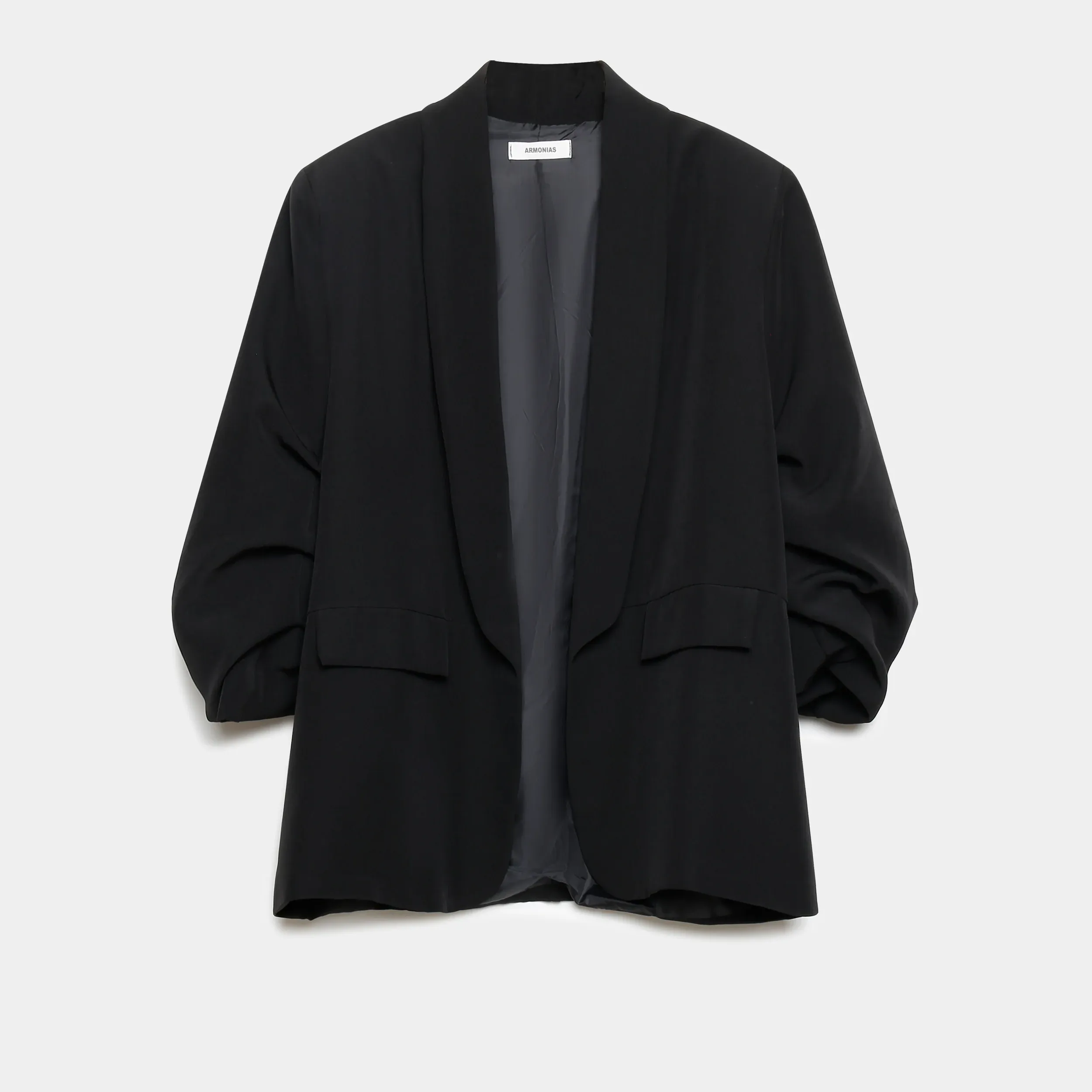 BLAZER FRUNCE NEGRA MUJER