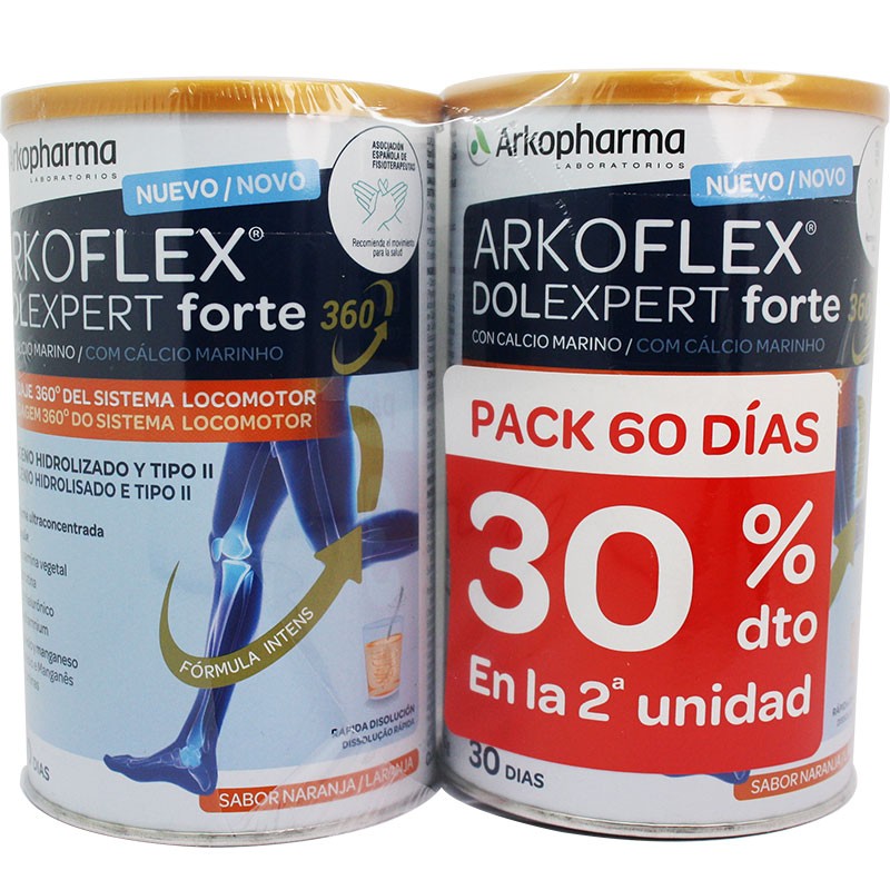 ARKOFLEX DOLEXPERT FORTE 360 NARANJA 390G + 390G PACK 60 DIAS