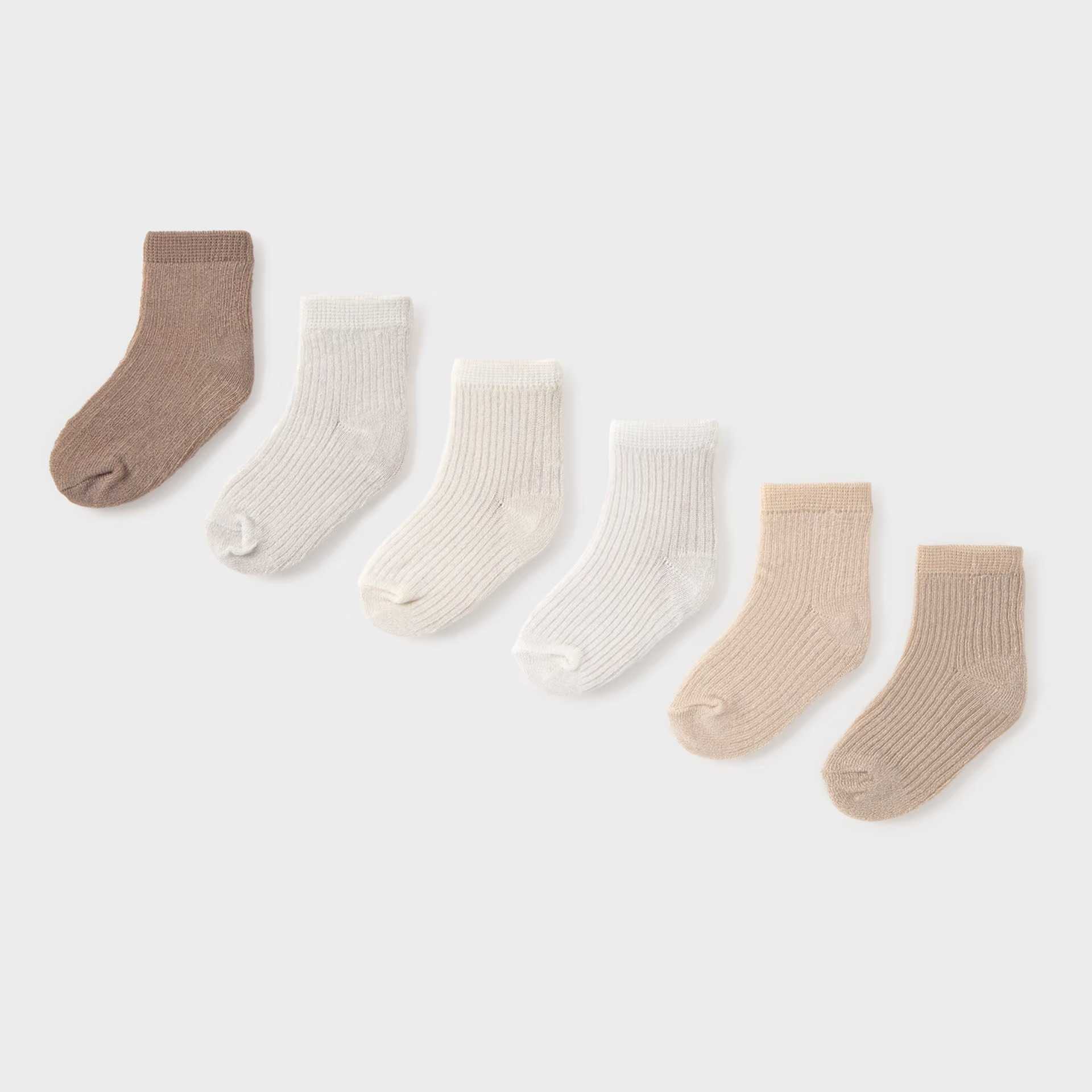 BEBÉ NIÑO 0 a 4 años. MAYORAL. SET 6 CALCETINES 26-09046-060 color NEUTROS