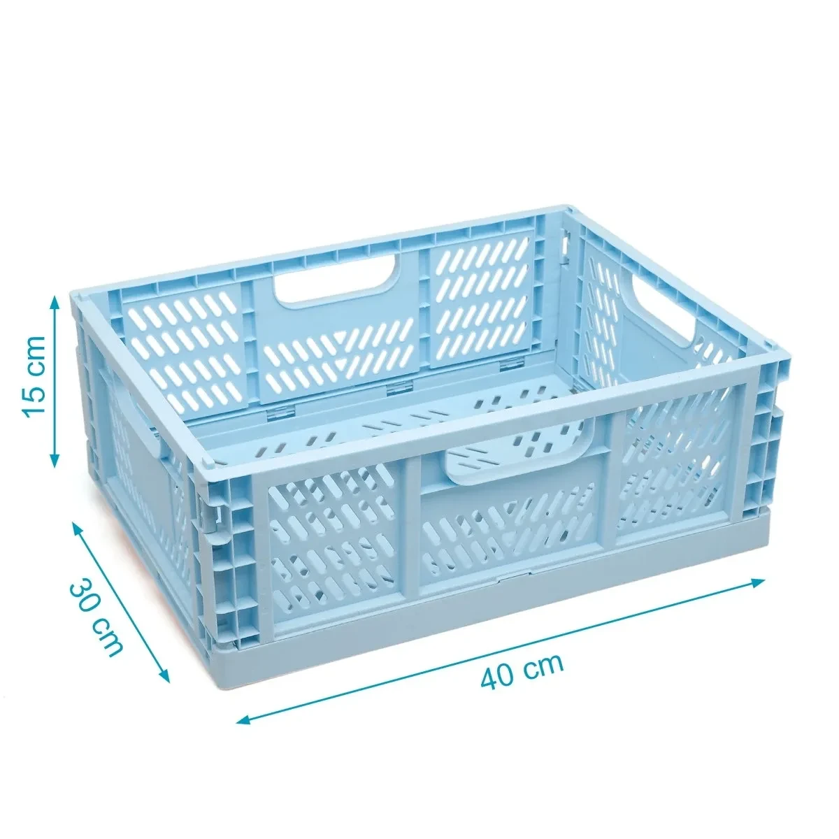 CAJA DE ALMACENAJE PLEGABLE 40X30X15 4402 AZUL KIOKIDS