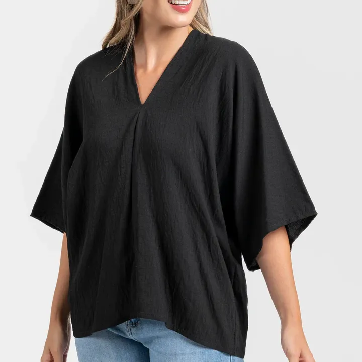 BLUSA EVORA NEGRA MUJER