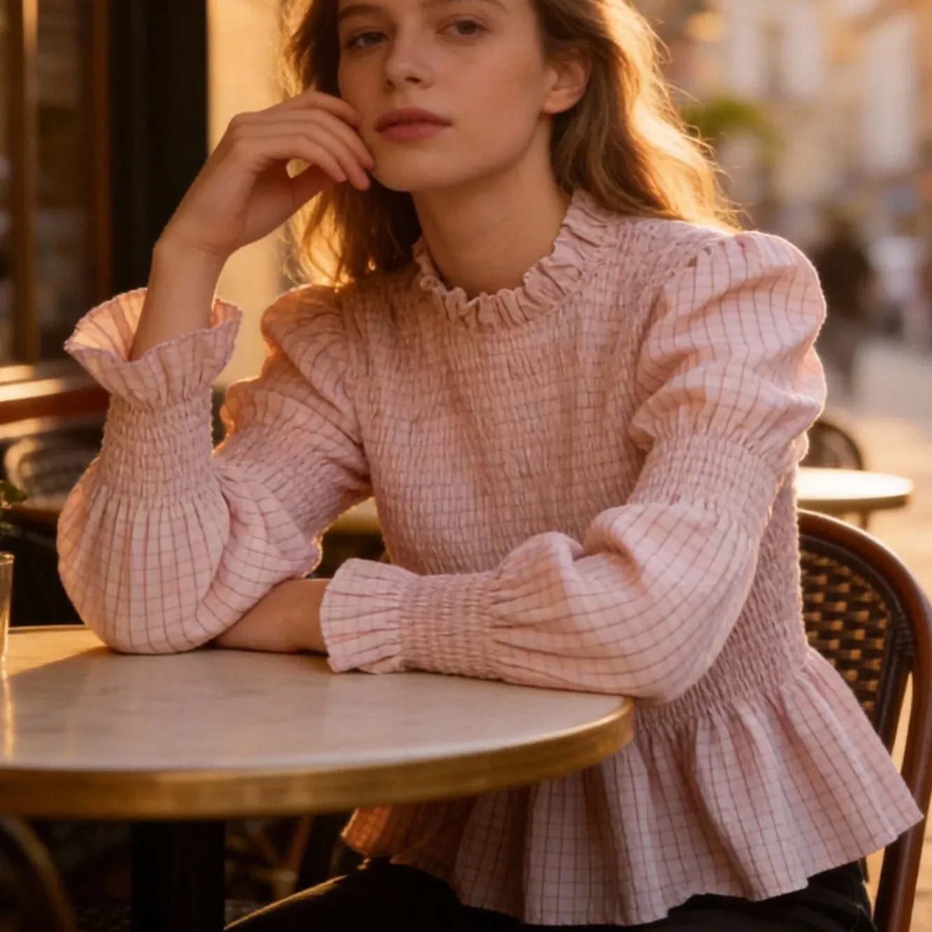 CAMISA FRUNCIDA ROSA ANTES: 49.90€