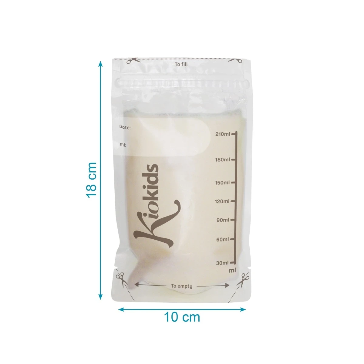 KIOKIDS 6007. BOLSAS DE ALMACENAMIENTO DE LECHE MATERNA 25UDS
