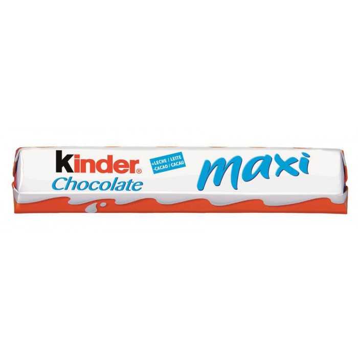 KINDER MAXI BARRITAS CHOCOLATE 21GR