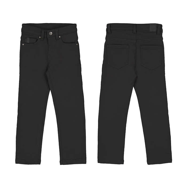 NIÑO 2 a 9 años PANTALON ENTALLADO SOFT SLIM FIT 14-04539-033 color NEGRO MAYORAL