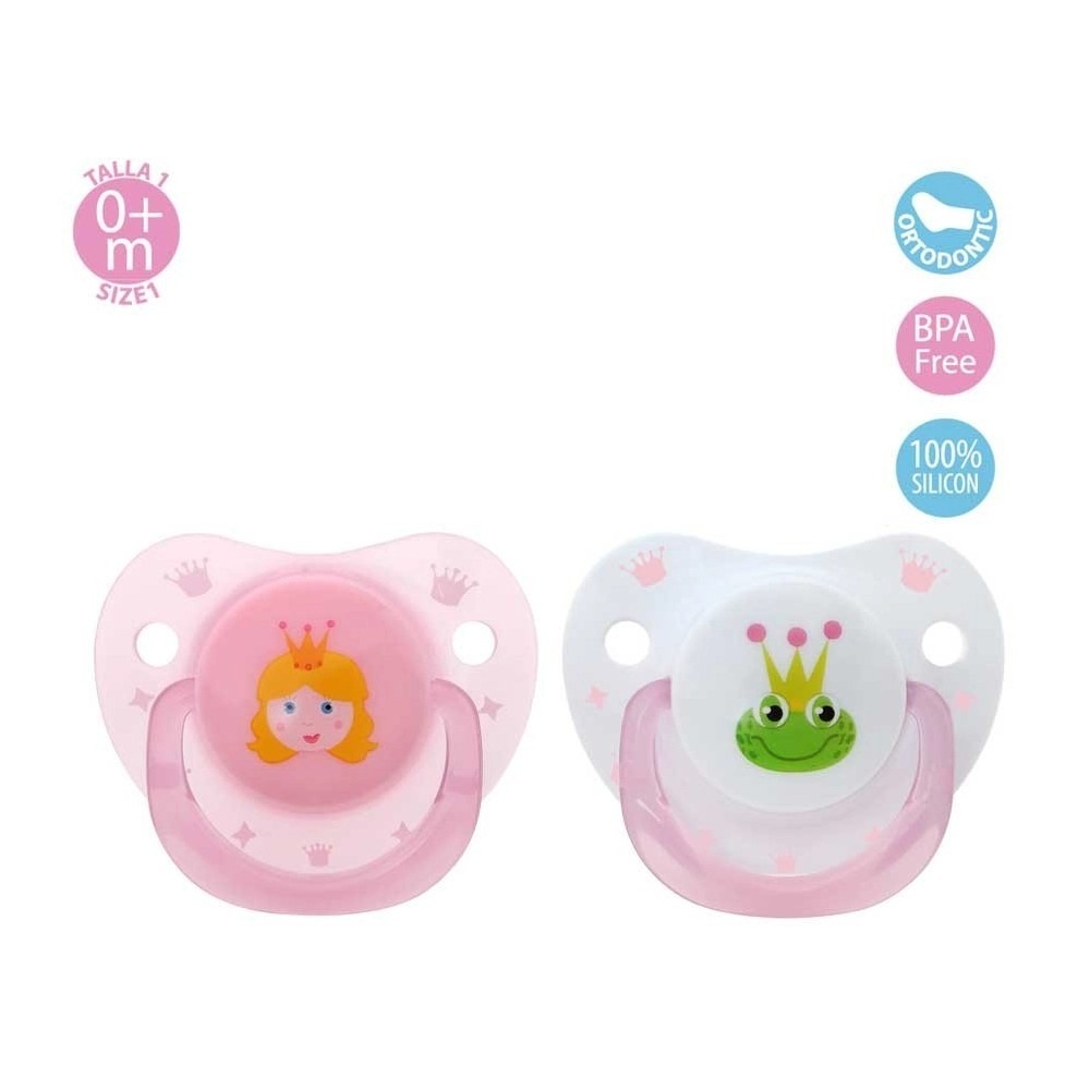 CHUPETE PACK 2 unidades 1717 ROSA KIOKIDS