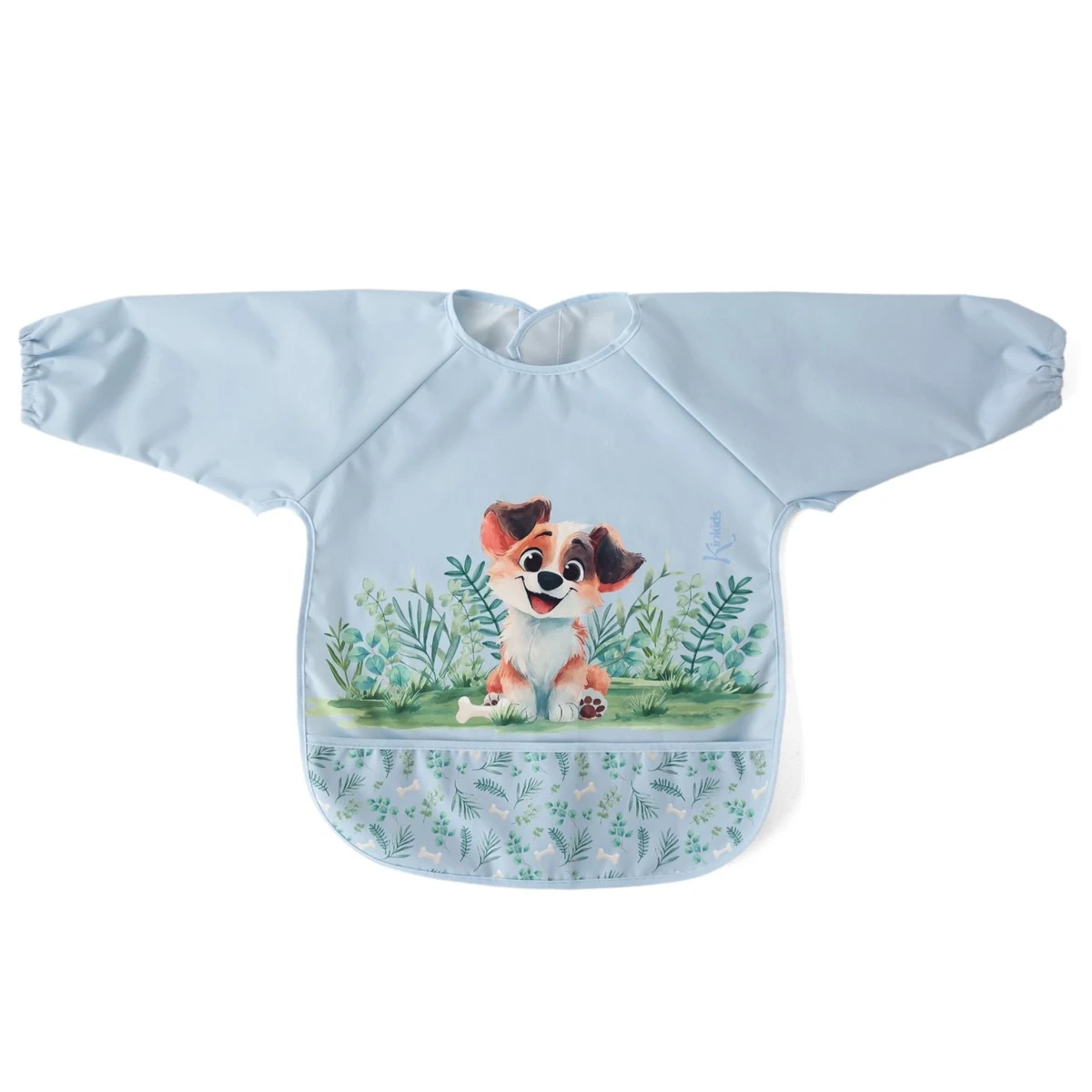 KIOKIDS 6355. BABERO CON MANGAS IMPERMEABLE - AZUL