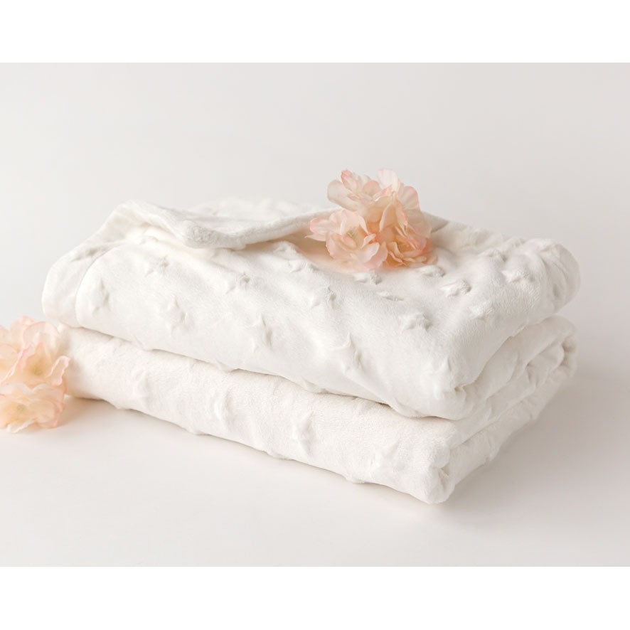 MANTITA RELIEVE 80X110cm 6479 BLANCO KIOKIDS