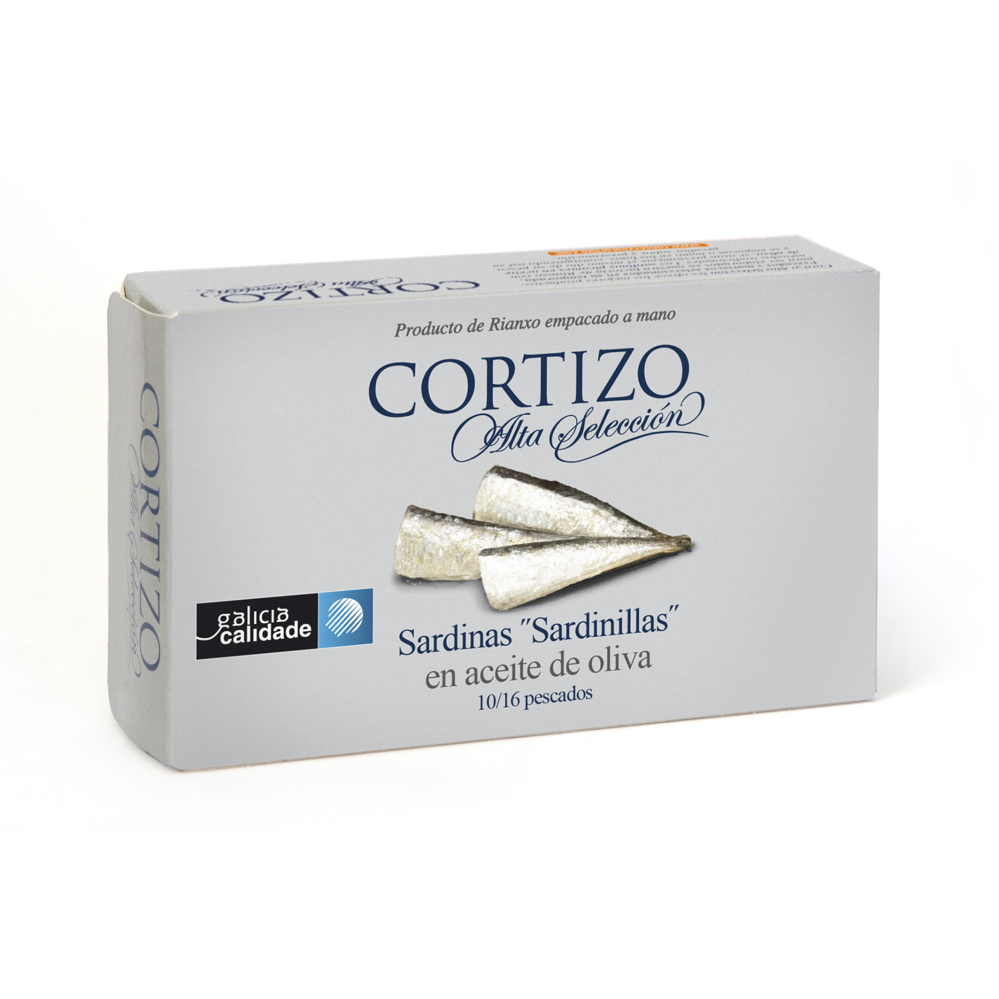 Conserva Gourmet de Sardinillas de Rianxo en aceite de oliva 10/16 piezas.