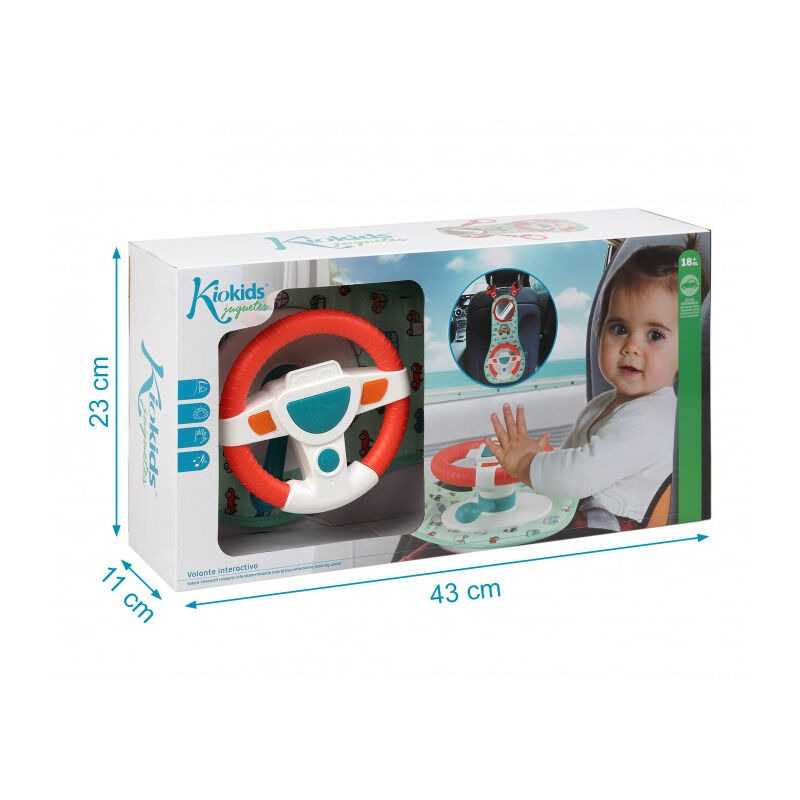 JUGUETE PARA EL COCHE CON VOLANTE INTERACTIVO 2711 KIOKIDS