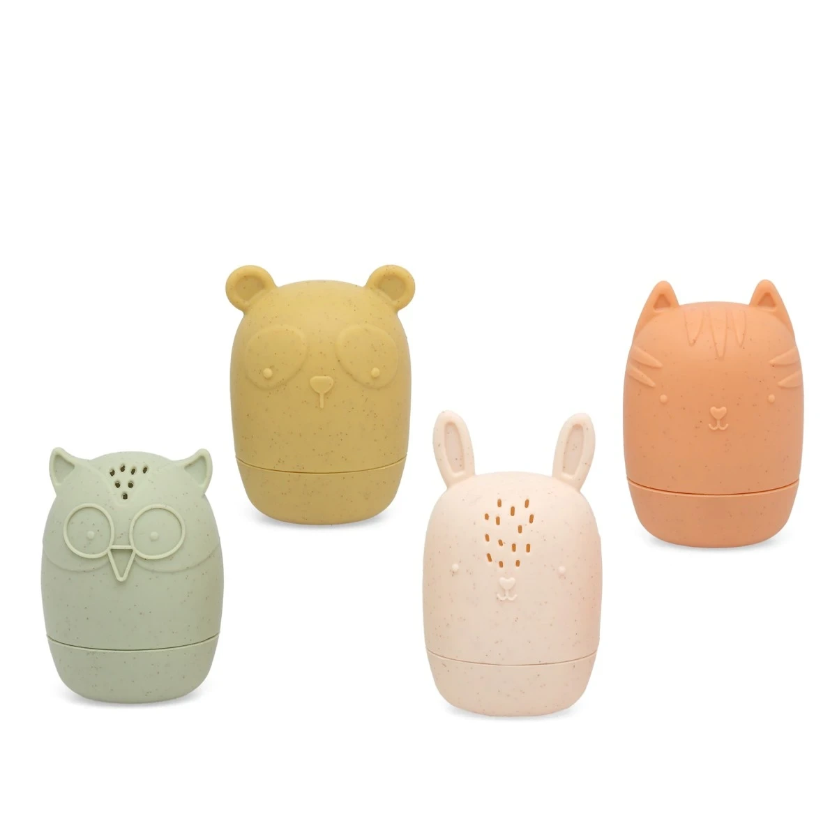 KIOKIDS 5640. JUEGO DE 4 ANIMALITOS PARA EL BAÑO ANTIMOHO