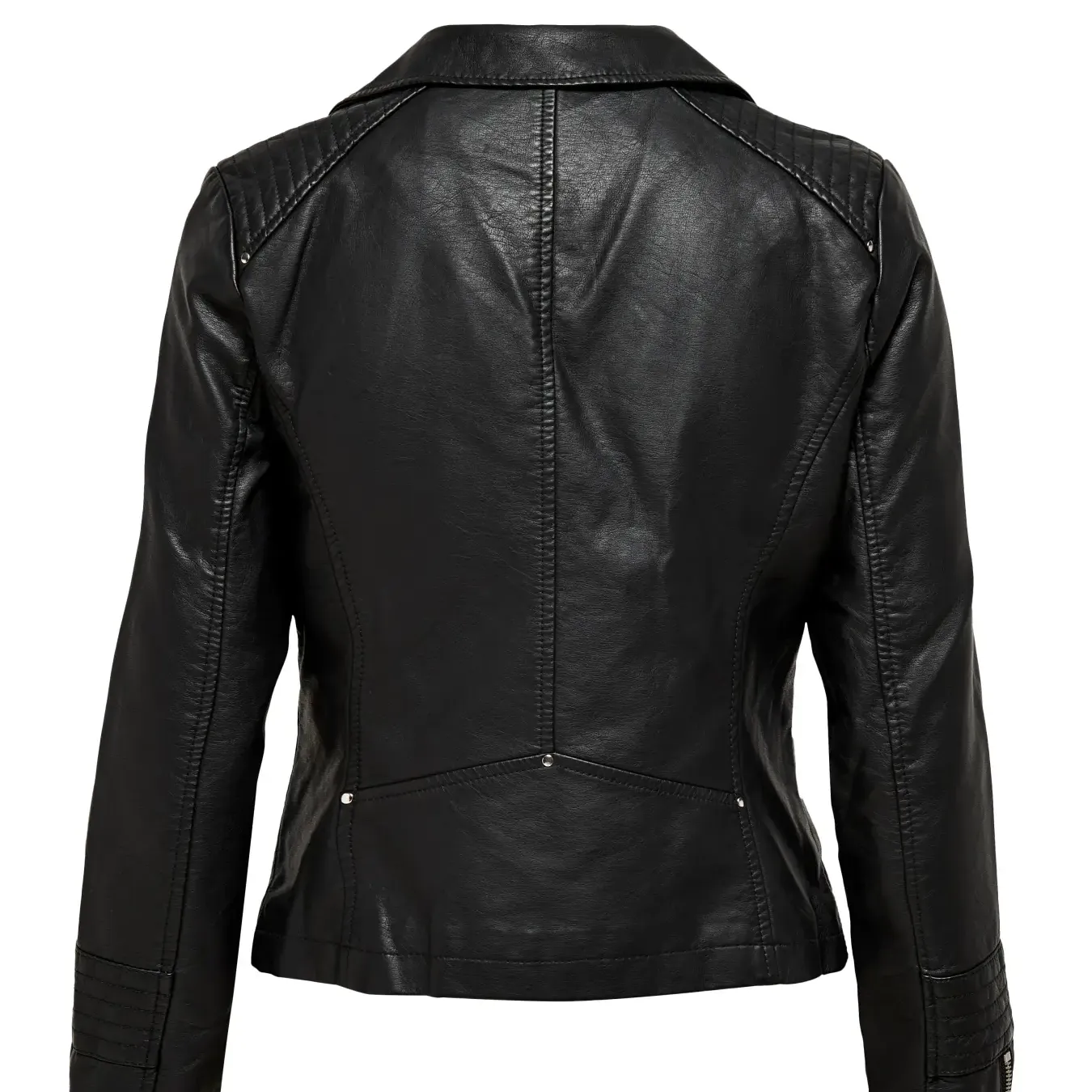 BIKER CUERO NEGRA ONLY MUJER