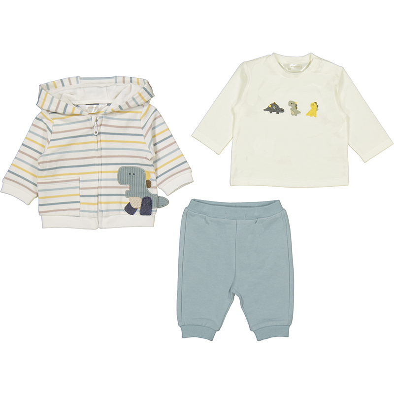 BEBÉ NIÑO 0 a 4 años. MAYORAL. CHÁNDAL CON CAMISETA 15-02623-069 color HIELO