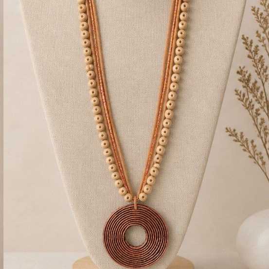 COLLAR NARANJA CÍRCULO ( REF. 401 )