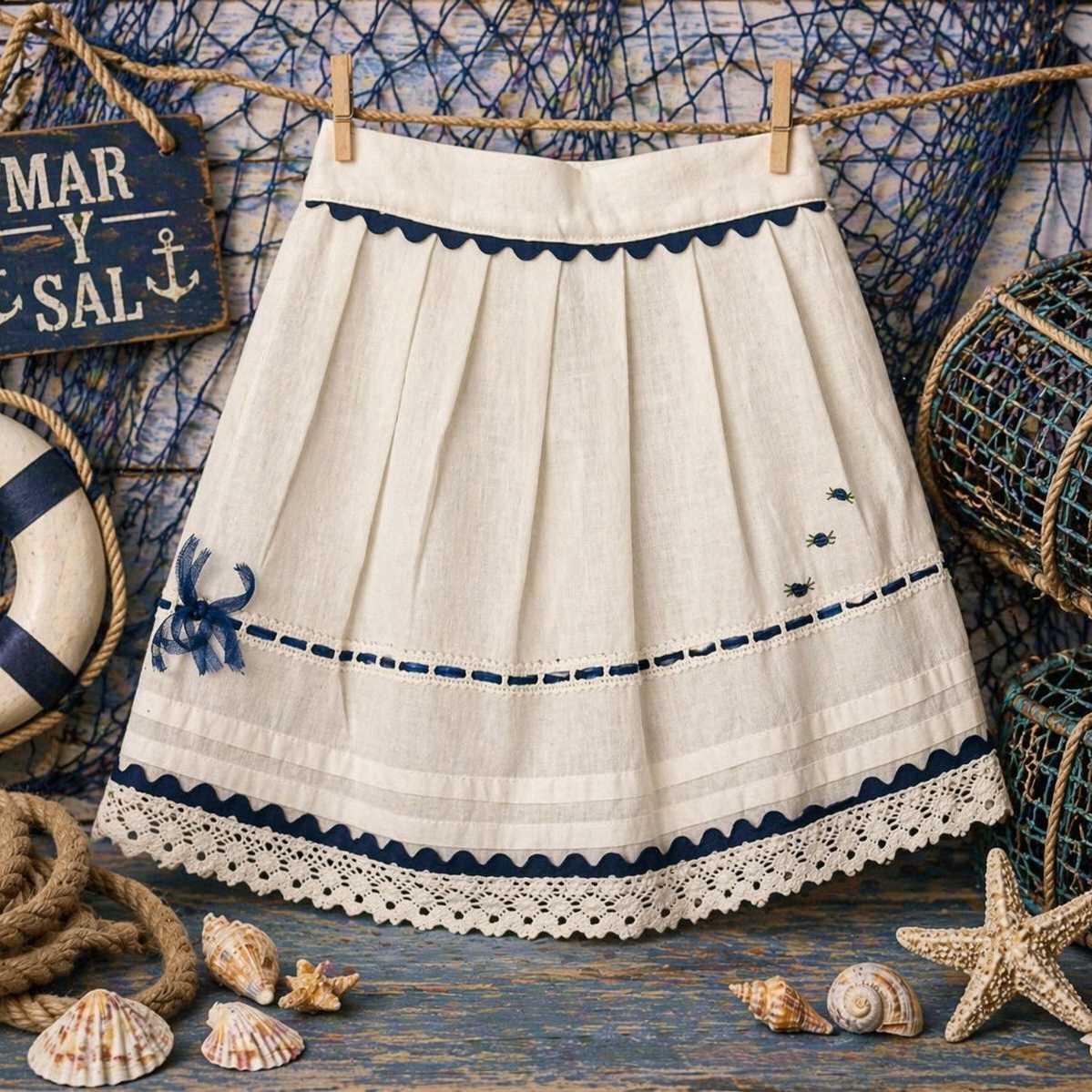 DELANTAL BLANCO BEBÉ ( 008638)