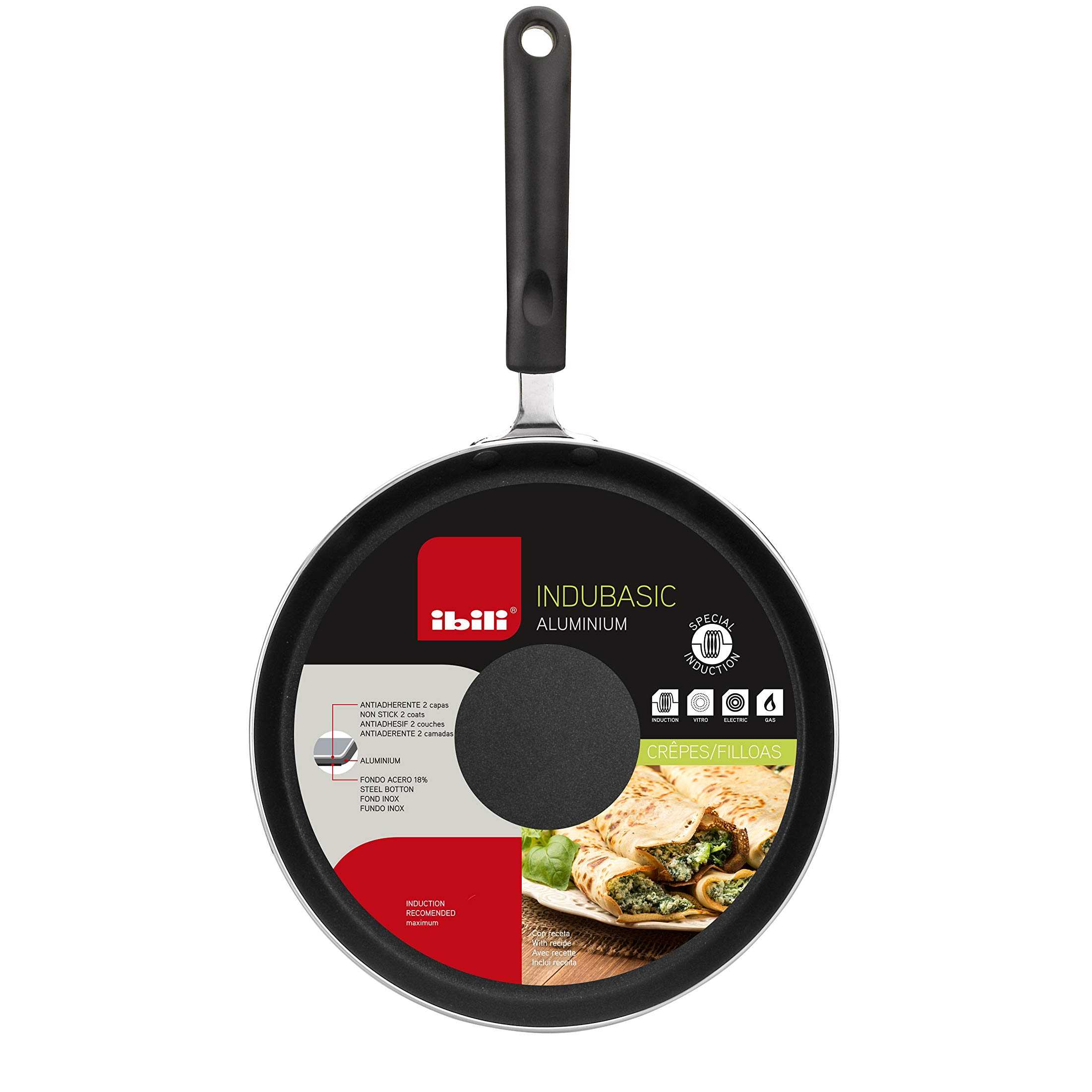 Sartén crepera IBILI Indubasic 28 cm (Aluminio PFOA-Free)