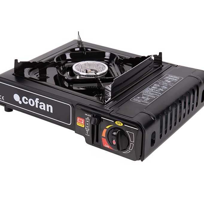 Hornillo de gas portátil con encendido piezoeléctrico