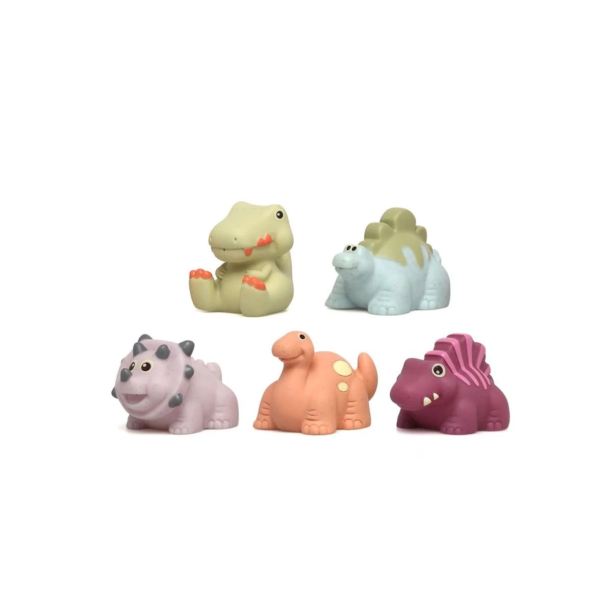 KIOKIDS 6489. SET DE 5 DINOSAURIOS ANTIMOHO PARA EL BAÑO