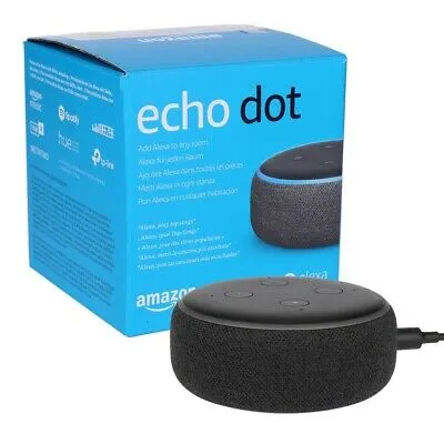 Altavoz Inteligente Bluetooth Alexa Echo Dot 3º Generación Negro