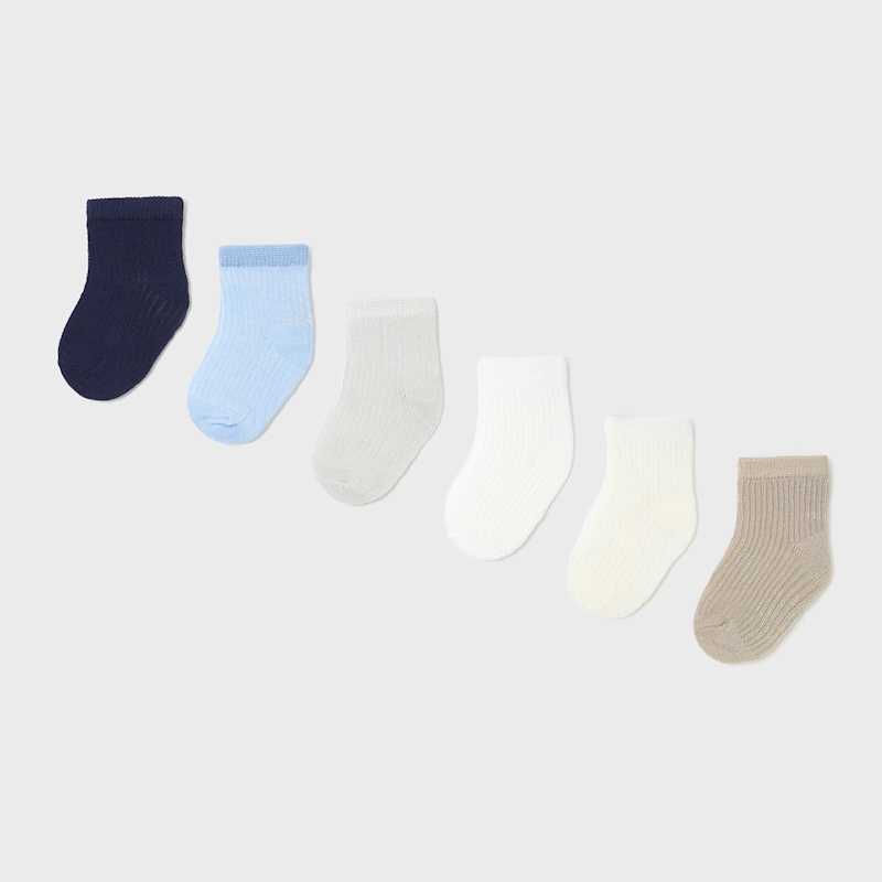 NEWBORN NIÑO 0 a 18 meses SET 6 CALCETINES 25-09860-092 color ROSAS MAYORAL