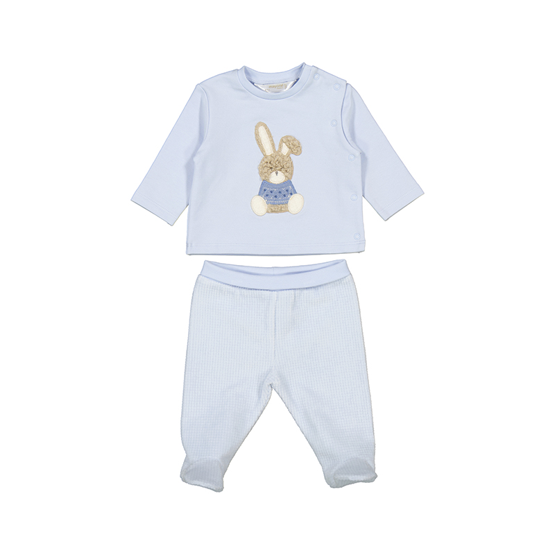 BEBÉ NIÑO 0 a 4 años. MAYORAL. CONJUNTO POLAINA Y SUDADERA 15-02566-077 color CIELO